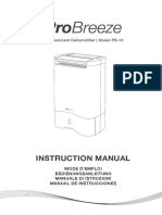 Instruction Manual: 10L Desiccant Dehumidifier - Model PB-10