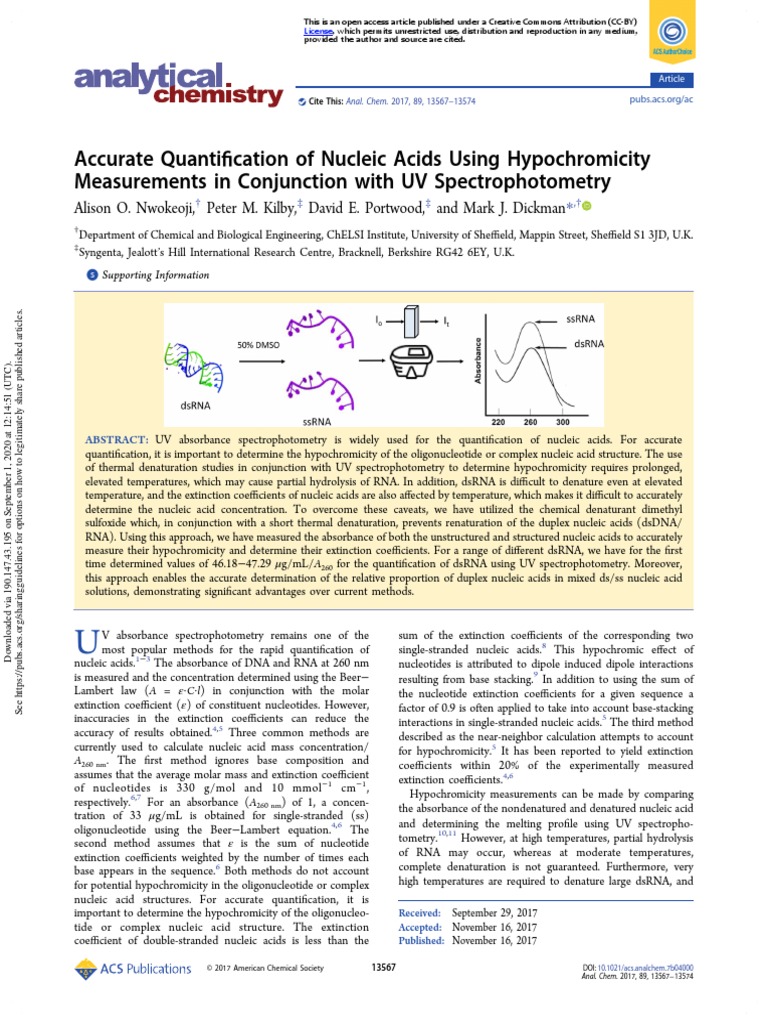 Accurate Quantification | PDF | Gel Electrophoresis | High Performance ...