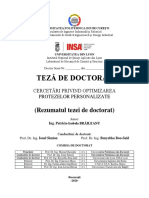 Rezumat Teză de Doctorat - Ro PDF