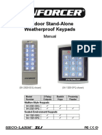 Outdoor Stand-Alone Weatherproof Keypads: Manual