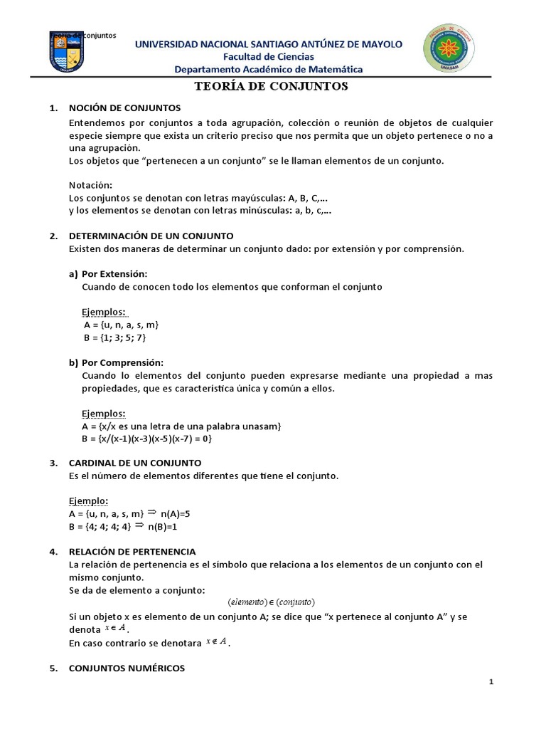 Teoría de Conjuntos para Niños | PDF | Conjunto (Matemáticas ...