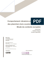 (CODIFAB) - Comportement Vibratoire Et Acoustique Des Planchers Bois Soumis À La Marche