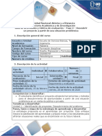 Guía de Actividades y Rúbrica de Evaluación Fase 2 - Descubrir Un Proyecto A Partir de Una Situación Problémica