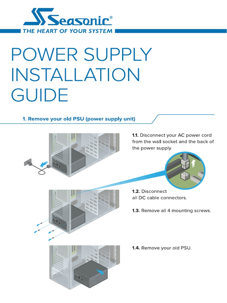 Seasonic Installation Guide Digital PDF PDF