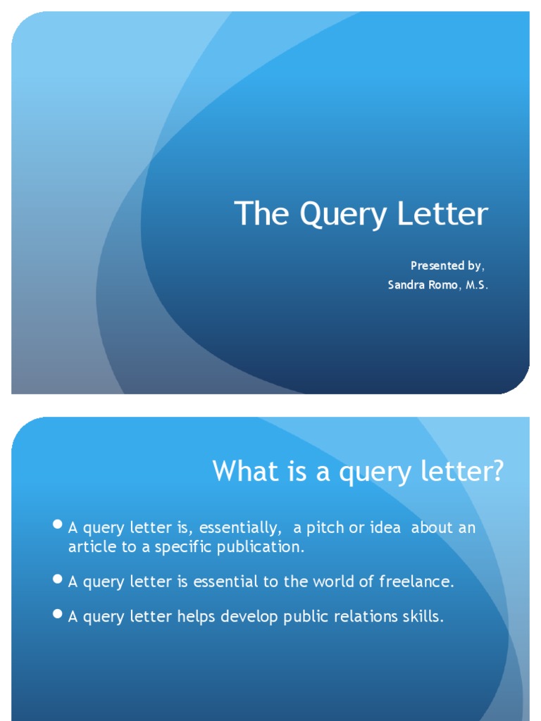 Essential Guide to Writing Query Letters | PDF | Career & Growth