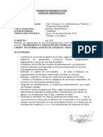 TDR - Auxiliar Administrativo