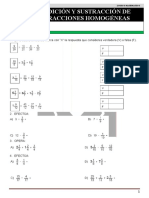 13 Adición y Sustracción de Fracciones I Quinto de Primaria