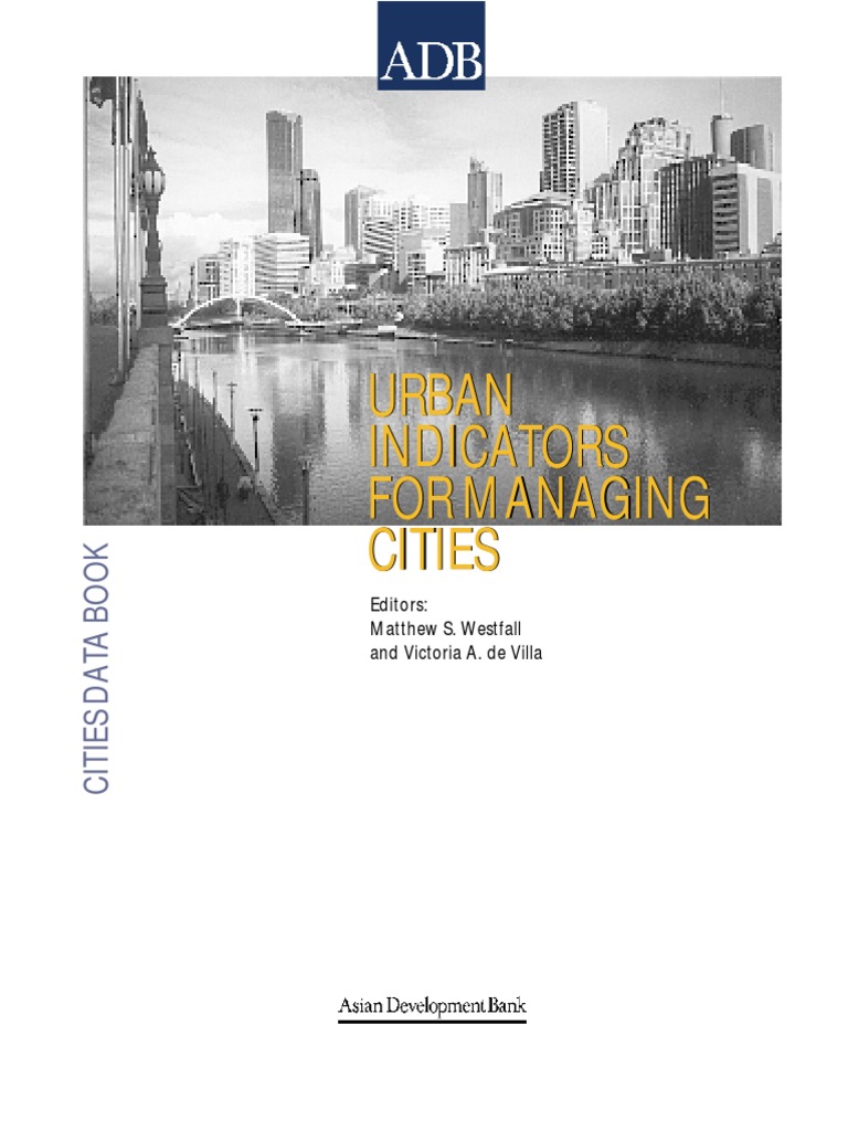 Urban Indicators Managing Cities PDF PDF Asian Development Bank Quality Of Life