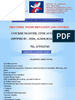 Cameroon University Course on Process Instrumentation and Control