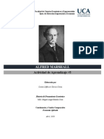 Actividad de Aprendizaje #5 - Alfred Marshall - Historia Del Pensamiento Económico