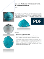 Caracteristicas Respirador 1860 3M PDF