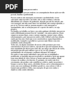 Características de Uma Pessoa Reativa