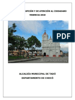 3058 - Plan Anticorrupcion y de Atencion Al Ciudadano Municipio de Tado Choco Actualizado 1