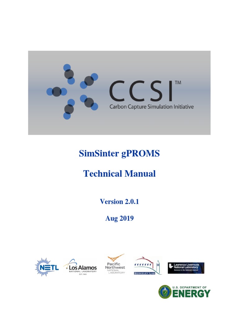 SimSinter gPROMS Technical Manual PDF | PDF | Parameter (Computer ...