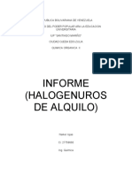 Los Haluros de Alquilo