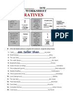 Comparatives: Grammar Worksheet