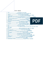 Fill in The Correct Form of The Verb - All Tenses: Name: Student ID