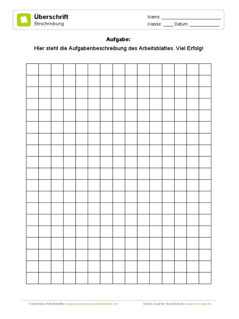 Vorlage Papier Kariert Grosse Kaestchen Im Hochformat Schwarz