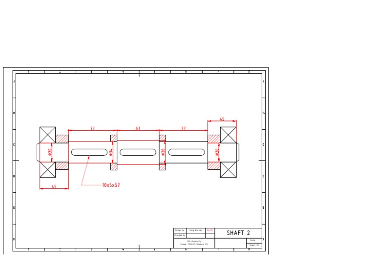 Shaft Design Specifications Sheet | PDF
