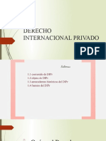 PRESENTACION DERECHO INTERNACIONAL PRIVADO TEMA 1 y 2