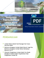 MATERI PRESENTASI PENGELOLAAN LIMBAH MEDIS DI FASILITAS PELAYANAN Baru KPT