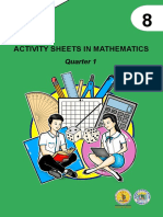 Activity Sheets in Mathematics: Quarter 1