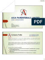 AXA PARENTERAL LIMITED - Brochure