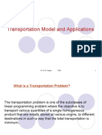 Transportation Model and Applications: Mr. B. B. Tripathy Siom 1