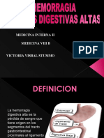 HEMORRAGIAS DE VIAS DIGESTIVAS ALTAS Exposicion