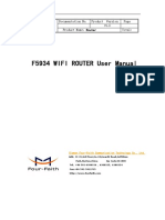 F5934 Wifi Router User Manual PDF