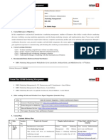 Course Plan: B3108 Marketing Management: Business Research Methods