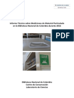 2016 Informe Sobre Material Particulado en Biblioteca Nacional de Colombia