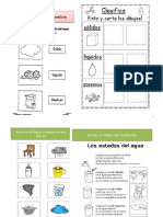 Secuencia Materiales Líquidos Solidos y Gaseosos para Primer Grado