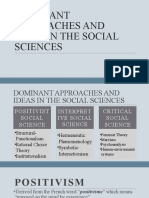 Chapter 2 Dominant Approaches and Ideas in The Social Sciences