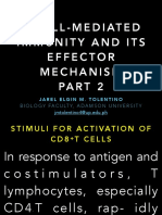 T Cell-Mediated Immunity and Its Effector Mechanism