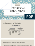 Statistical Treatment (Part of Module 4