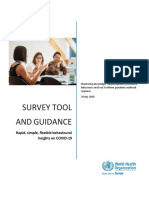 Survey Tool AND Guidance: Rapid, Simple, Flexible Behavioural Insights On COVID-19