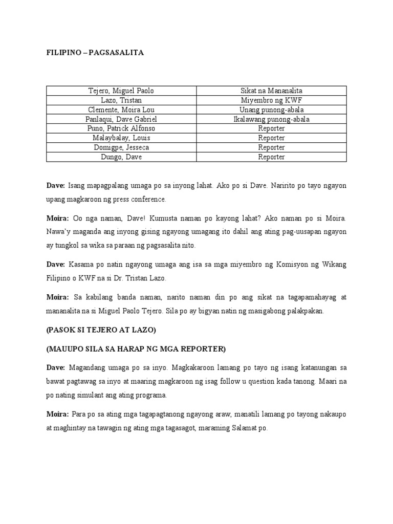 Fil Script | PDF