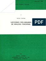 (Notas de álgebra y análisis Nº11) Rafael Panzone - Lecciones preliminares de análisis funcional-INMABB - CONICET - Universidad Nacional del Sur (1983)