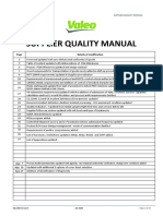 Supplier Quality Manual: Details of Modification