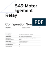 SEL-849Relay - Configuration Summary PDF