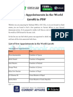 0bddfe1b List of New Appointments in The World 2018 in PDF