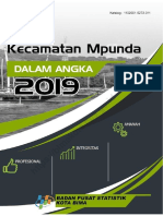 Kecamatan Mpunda Dalam Angka 2019