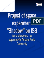 Project of Space Experiment "Shadow" On ISS
