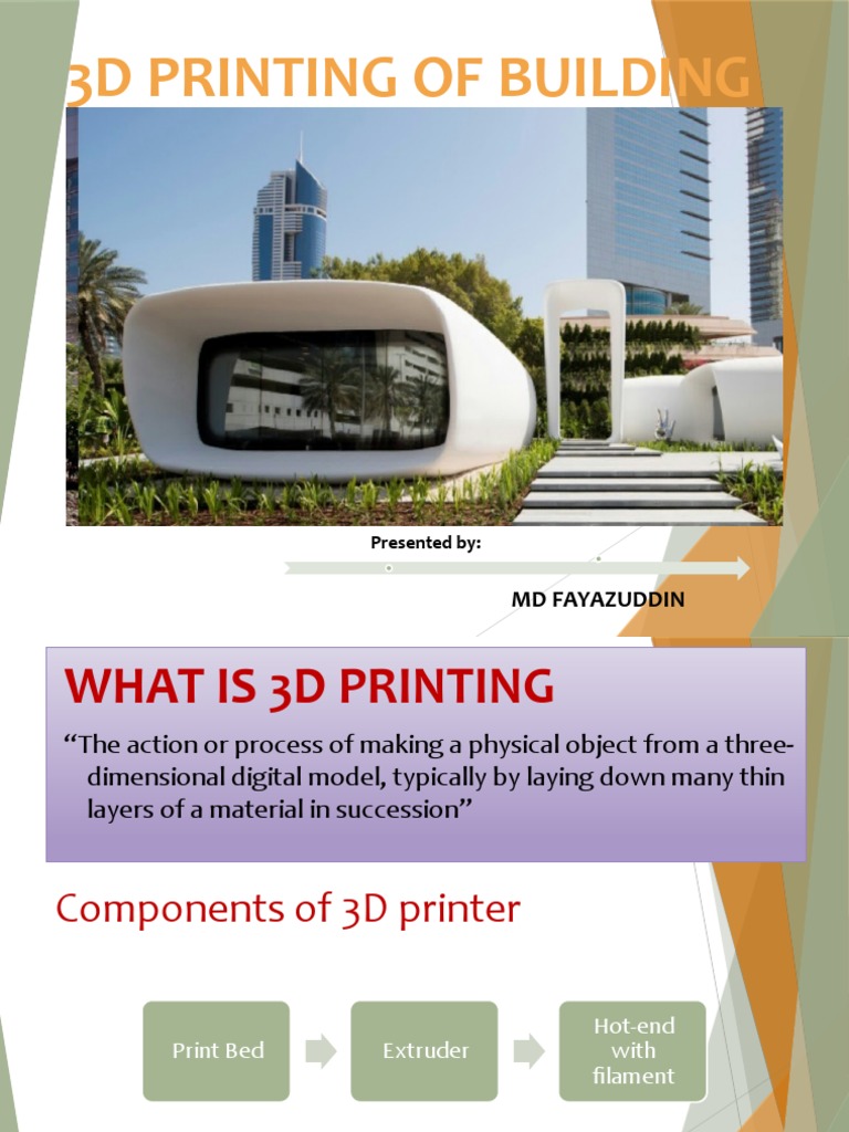 3D Printing in Building Construction | PDF | 3 D Printing | Economic ...