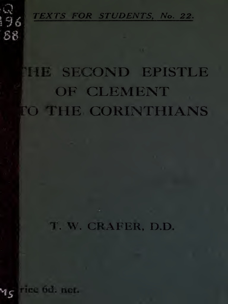 Second Epistle of Clement | PDF | Clement Of Alexandria | Sermon