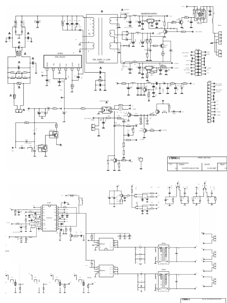 IC800 STR W6253 TRF Smps 15 Lips TR801 Inverter Supply PDF