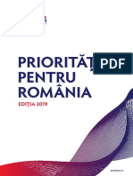 Priorități Pentru Romania Ediția 2019