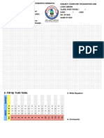 Procedure of Experiment: 1-Draw Digital Design.: 2 - Fill Up Truth Table