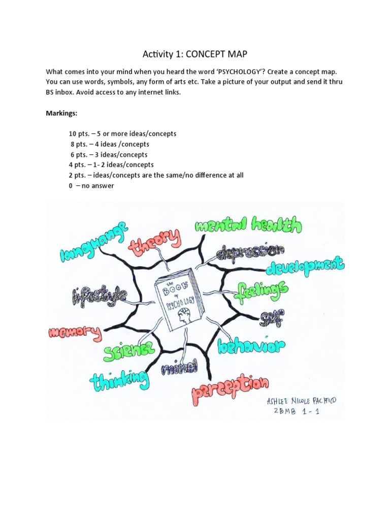 Activity 1: CONCEPT MAP: Markings | PDF